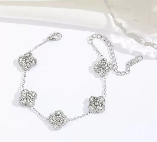 Bracelet trèfles shiny Naya bijoux