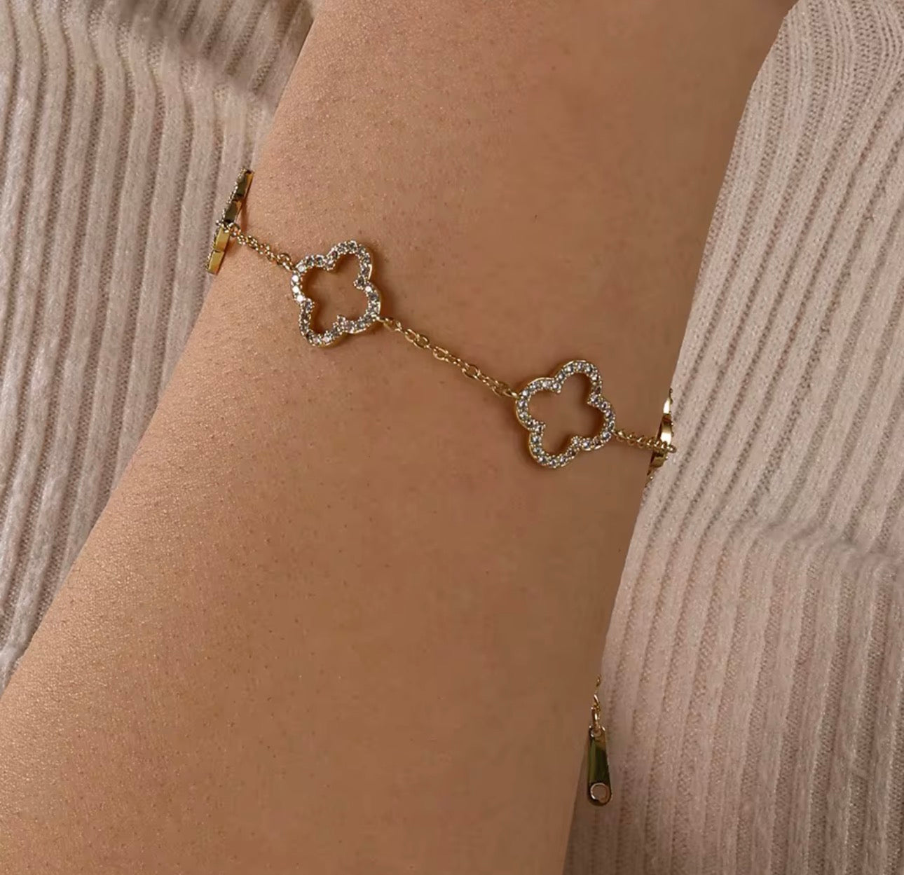 Bracelet trèfles certie Naya bijoux