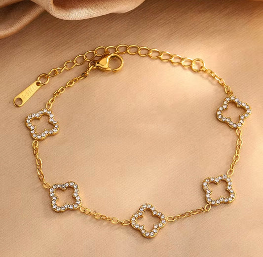 Bracelet trèfles certie Naya bijoux