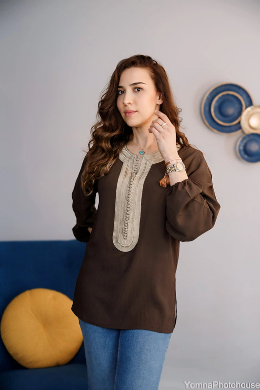 Chemise tradi-moderne Élégance en soi