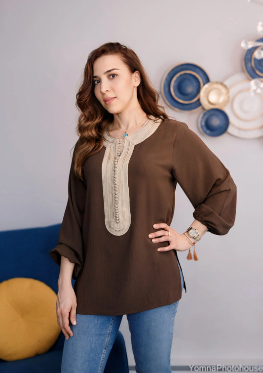 Chemise tradi-moderne Élégance en soi