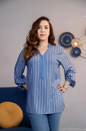 Chemise tradi-moderne