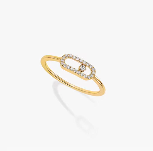 Bague pavé certie Élégance en soi