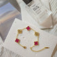 Bracelet trèfles duo or Naya bijoux