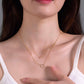 Collier  double cercle Élégance en soi